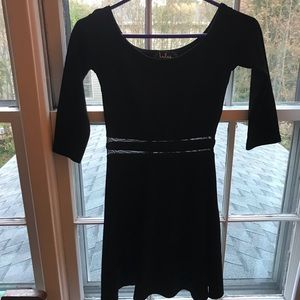 Lulus say yes to the mesh black skater dress